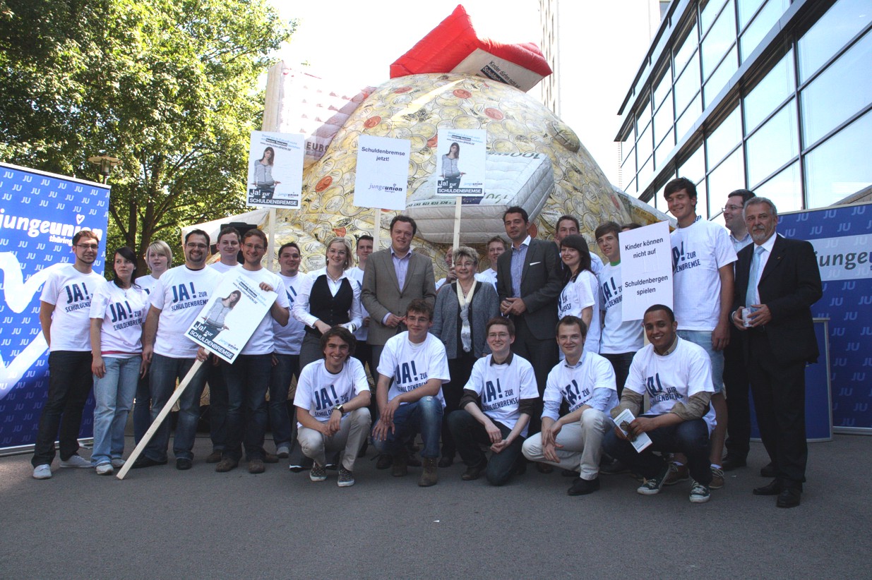 Auftakt vor dem Thringer Landtag in Erfurt